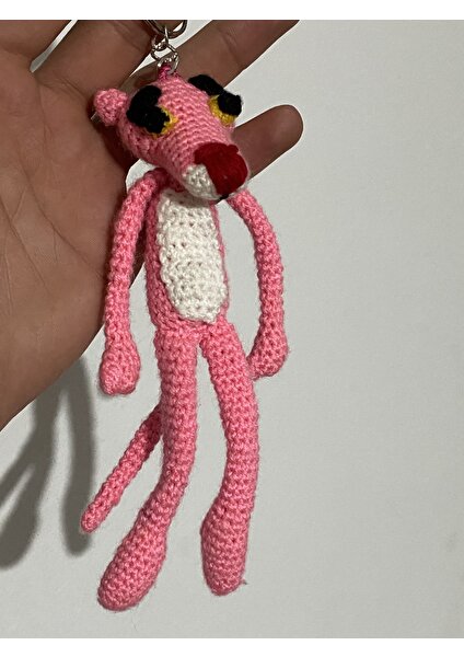 Lbr Garment Pembe Panter Amigurumi Anahtarlık