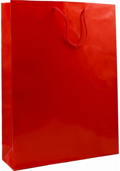 Kırmızı Premium Karton Çanta 35 x 45 x 9 cm Karton Poşet 2 Adet