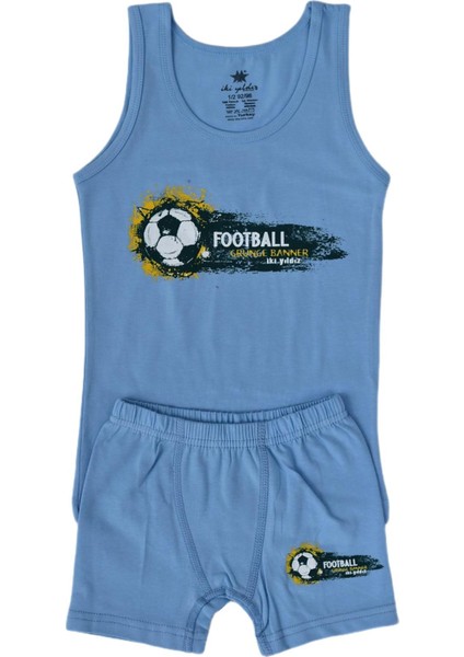 Erkek Çocuk Futboll Baskılı Atlet Boxer Takım 6047 BGL-ST03475