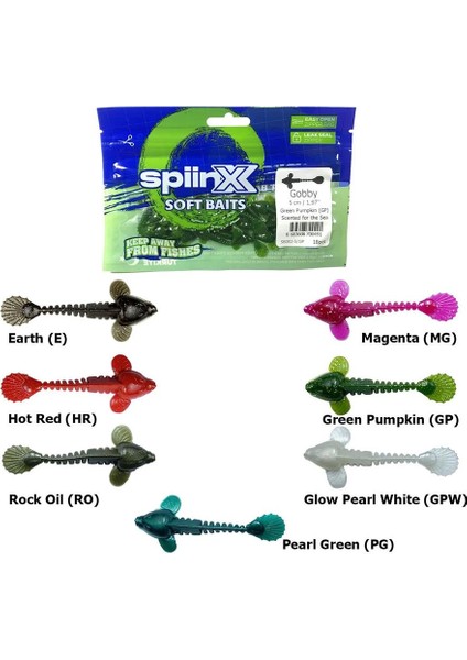 Gobby 5cm Lrf Silikon Yem 18 Adet