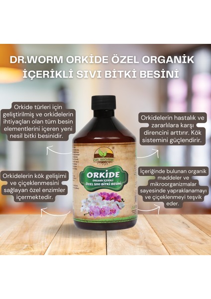 Orkide Özel Organik İçerikli Sıvı Bitki Besini 500 ml