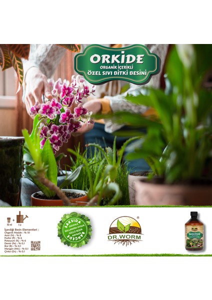 Orkide Özel Organik İçerikli Sıvı Bitki Besini 500 ml