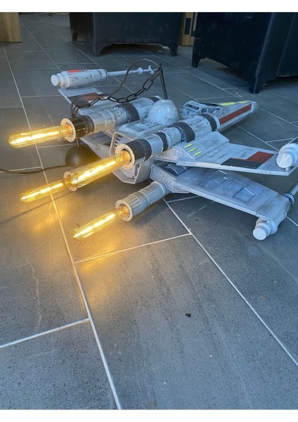 Star Wars x Wing Uzay Gemisi Dekor Futuristic Avize (Ampül Dahil 120 cm Boy)