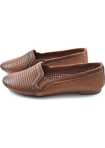 B.101 Taba Soft Deri Kadın Babet Ayakkabı fiyatları