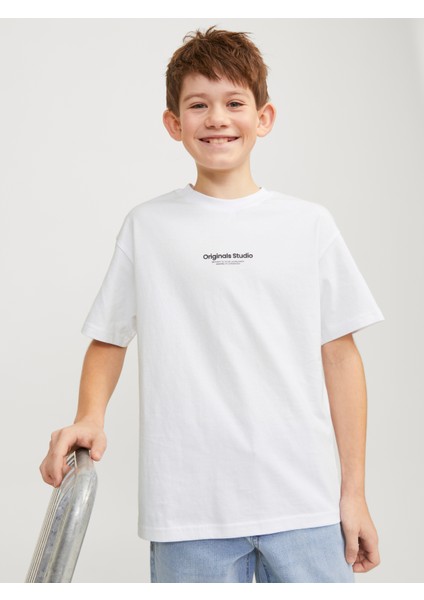 JORVESTERBRO TEE SS CREW Beyaz Erkek Çocuk Kısa Kol T-Shirt fırsatları