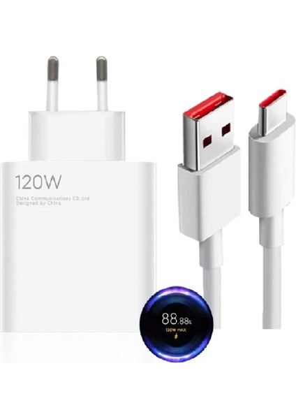 120W Süper Hızlı Sarj Seti Type-C Kablolu