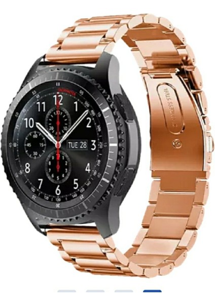 22 mm Universal Paslanmaz Çelik Kordon Akıllı Pimli Rose Gold