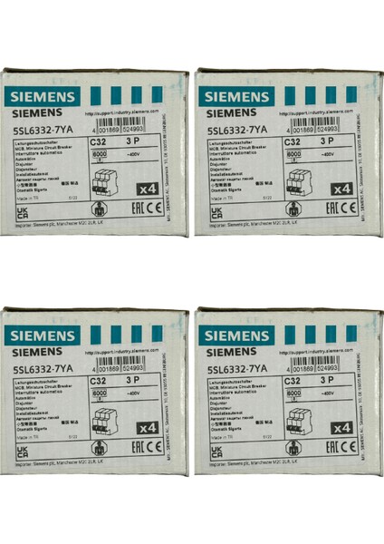 C32 3p Otomatik Sigorta (4 Adet)
