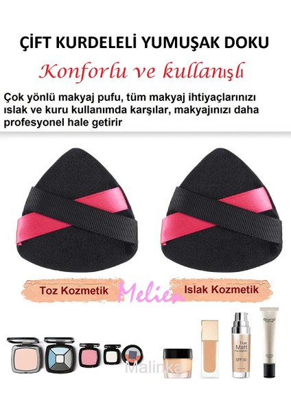 1 Adet Kurdele Siyah Pamuk Yıkanabilir Kadife Puf Yüz Kontür Makyaj Bez Süngeri Kozmetik Fondöten fırsatları
