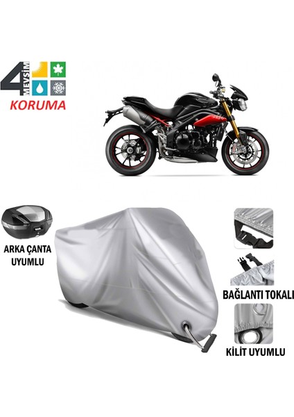 Triumph Speed Triple R Branda Motosiklet Brandası Arka Çanta Bağlantı ve Kilit Uyumlu