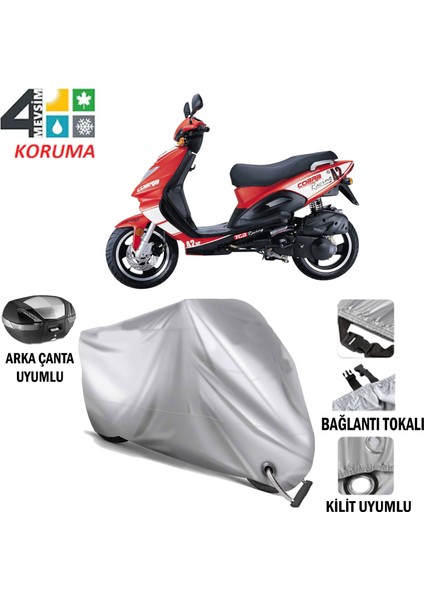 Tgb 303R Branda Motosiklet Brandası Arka Çanta Bağlantı ve Kilit Uyumlu