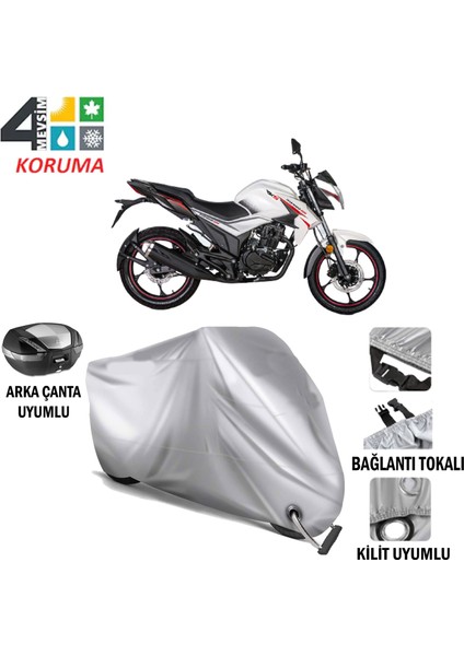 Rks Titanium 220 Branda Motosiklet Brandası Arka Çanta Bağlantı ve Kilit Uyumlu