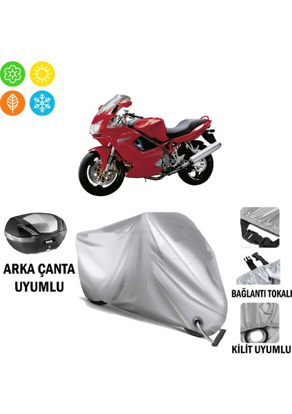 Ducati St 3 Branda Motosiklet Brandası Arka Çanta Bağlantı ve Kilit Uyumlu