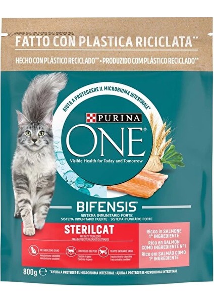 One Somonlu Kısırlaştırılmış Kedi Maması 800gr