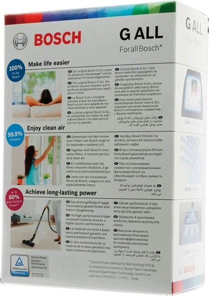 Bosch Bsgl 32282 Toz Torbası 16 Adet G All ( 4 Kutu )