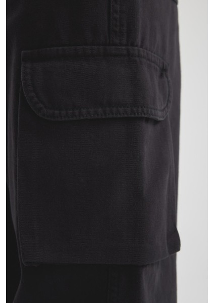 Coool Straight Fit Gabardin Pantolon Kargo Cepli B7611AX24SP