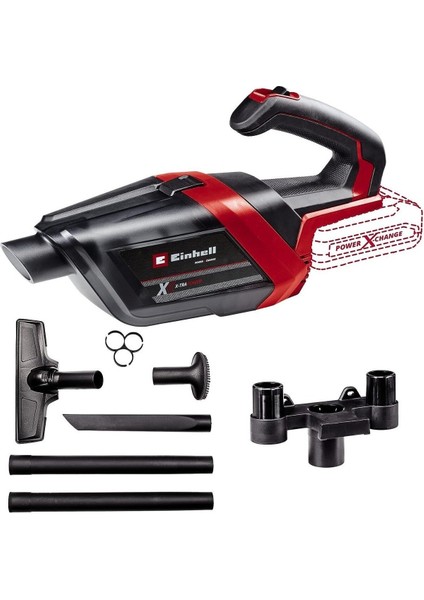 Te-Hv 18/06 Li - Solo Akülü El Süpürgesi Kırmızı