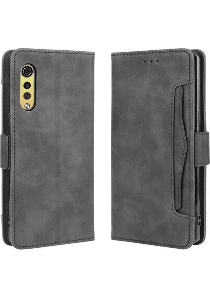 Ile Uyumlu Lg Velvet Kredi Kartı Tutuculu Kickstand Koruyucu Cüzdan Kılıfı, Flip Folyo Kitap Pu Deri Darbeye Dayanıklı Kapak (Yurt Dışından)