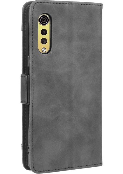 Ile Uyumlu Lg Velvet Kredi Kartı Tutuculu Kickstand Koruyucu Cüzdan Kılıfı, Flip Folyo Kitap Pu Deri Darbeye Dayanıklı Kapak (Yurt Dışından)