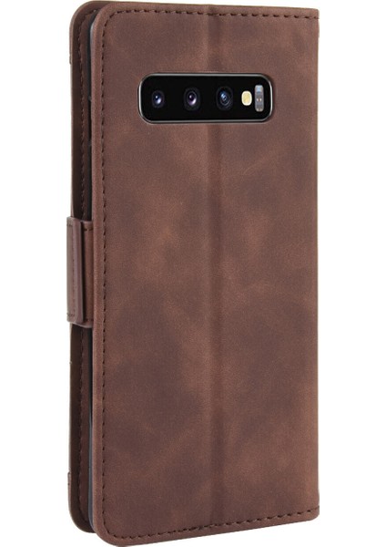Ile Uyumlu Samsung Galaxy S10 Kredi Kartı Tutuculu Kickstand Koruyucu Cüzdan Kılıfı, Flip Folyo Kitap Pu Deri Darbeye Dayanıklı Kapak (Yurt Dışından) indirimleri