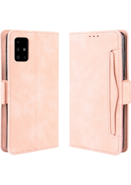 Ile Uyumlu Samsung Galaxy A51 5g Kredi Kartı Tutuculu Kickstand Koruyucu Cüzdan Kılıfı, Flip Folyo Kitap Pu Deri Darbeye Dayanıklı Kapak (Yurt Dışından)