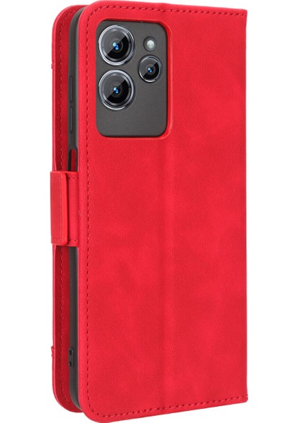 Ile Uyumlu Oukitel C32 Kredi Kartı Tutuculu Kickstand Koruyucu Cüzdan Kılıfı, Flip Folyo Kitap Pu Deri Darbeye Dayanıklı Kapak (Yurt Dışından)