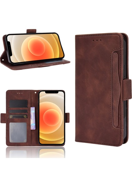 Ile Uyumlu iPhone 12 Kredi Kartı Tutuculu Kickstand Koruyucu Cüzdan Kılıfı, Flip Folyo Kitap Pu Deri Darbeye Dayanıklı Kapak (Yurt Dışından) fırsatları