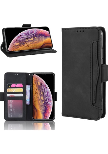 Ile Uyumlu iPhone 11 Pro Max Kredi Kartı Tutuculu Kickstand Koruyucu Cüzdan Kılıfı, Flip Folyo Kitap Pu Deri Darbeye Dayanıklı Kapak (Yurt Dışından) fırsatları
