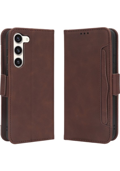 Ile Uyumlu Samsung Galaxy S23 Kredi Kartı Tutuculu Kickstand Koruyucu Cüzdan Kılıfı, Flip Folyo Kitap Pu Deri Darbeye Dayanıklı Kapak (Yurt Dışından)