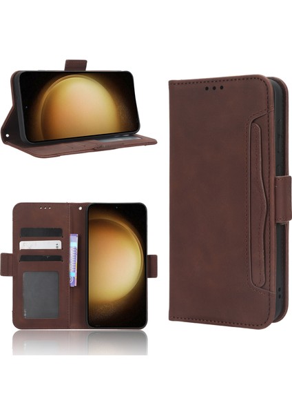 Ile Uyumlu Samsung Galaxy S23 Kredi Kartı Tutuculu Kickstand Koruyucu Cüzdan Kılıfı, Flip Folyo Kitap Pu Deri Darbeye Dayanıklı Kapak (Yurt Dışından) fırsatları