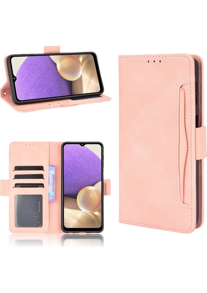 Ile Uyumlu Samsung Galaxy A32 5g Kredi Kartı Tutuculu Kickstand Koruyucu Cüzdan Kılıfı, Flip Folyo Kitap Pu Deri Darbeye Dayanıklı Kapak (Yurt Dışından) fırsatları