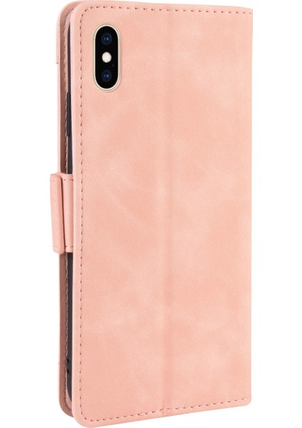 Ile Uyumlu iPhone Xs Max Kredi Kartı Tutuculu Kickstand Koruyucu Cüzdan Kılıfı, Flip Folyo Kitap Pu Deri Darbeye Dayanıklı Kapak (Yurt Dışından) indirimleri
