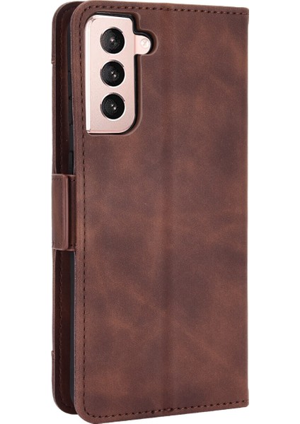 Ile Uyumlu Samsung Galaxy S21 Kredi Kartı Tutuculu Kickstand Koruyucu Cüzdan Kılıfı, Flip Folyo Kitap Pu Deri Darbeye Dayanıklı Kapak (Yurt Dışından) indirimleri