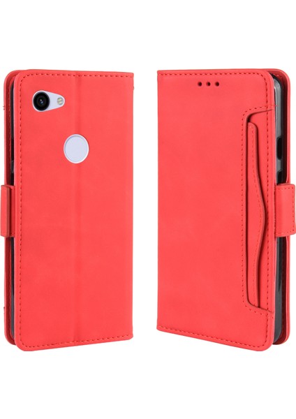 Ile Uyumlu Google Pixel 3A Xl Kredi Kartı Tutuculu Kickstand Koruyucu Cüzdan Kılıfı, Flip Folyo Kitap Pu Deri Darbeye Dayanıklı Kapak (Yurt Dışından)
