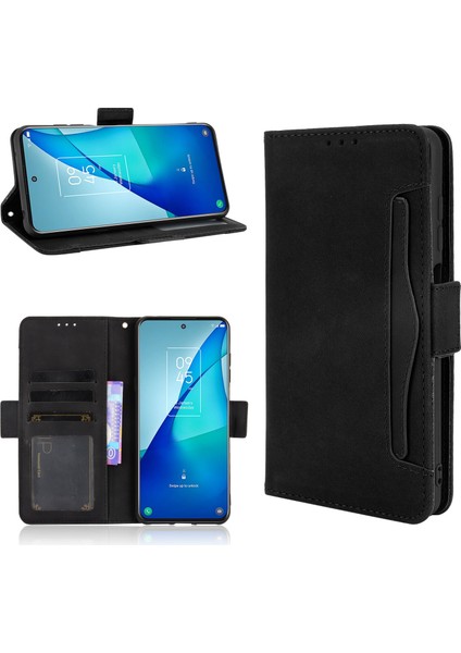 Ile Uyumlu Tcl 20 5G/20L/20S Kredi Kartı Tutuculu Kickstand Koruyucu Cüzdan Kılıfı, Flip Folyo Kitap Pu Deri Darbeye Dayanıklı Kapak (Yurt Dışından) fırsatları