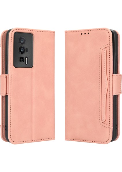 Ile Uyumlu Xiaomi Mi Poco F5 Pro Kredi Kartı Tutuculu Kickstand Koruyucu Cüzdan Kılıfı, Flip Folyo Kitap Pu Deri Darbeye Dayanıklı Kapak (Yurt Dışından)
