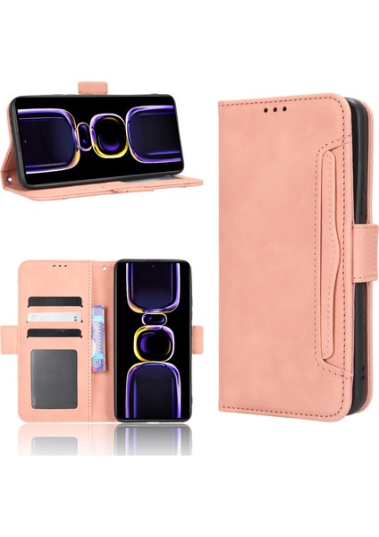 Ile Uyumlu Xiaomi Mi Poco F5 Pro Kredi Kartı Tutuculu Kickstand Koruyucu Cüzdan Kılıfı, Flip Folyo Kitap Pu Deri Darbeye Dayanıklı Kapak (Yurt Dışından) fırsatları