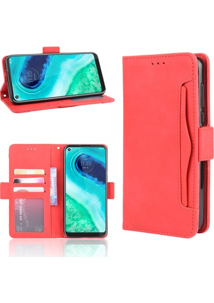 Ile Uyumlu Motorola Moto G Fast Kredi Kartı Tutuculu Kickstand Koruyucu Cüzdan Kılıfı, Flip Folyo Kitap Pu Deri Darbeye Dayanıklı Kapak (Yurt Dışından) fırsatları