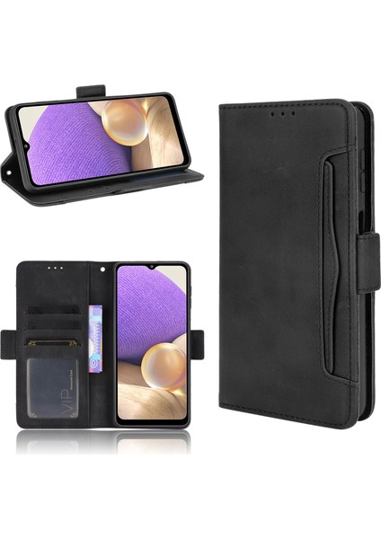 Ile Uyumlu Samsung Galaxy A32 5g Kredi Kartı Tutuculu Kickstand Koruyucu Cüzdan Kılıfı, Flip Folyo Kitap Pu Deri Darbeye Dayanıklı Kapak (Yurt Dışından) fırsatları