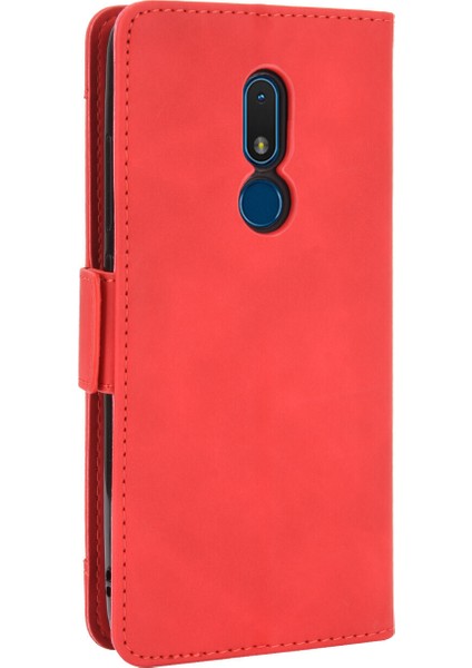 Ile Uyumlu Nokia C3 Kredi Kartı Tutuculu Kickstand Koruyucu Cüzdan Kılıfı, Flip Folyo Kitap Pu Deri Darbeye Dayanıklı Kapak (Yurt Dışından)