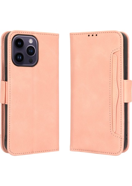 Ile Uyumlu iPhone 14 Pro Kredi Kartı Tutuculu Kickstand Koruyucu Cüzdan Kılıfı, Flip Folyo Kitap Pu Deri Darbeye Dayanıklı Kapak (Yurt Dışından)