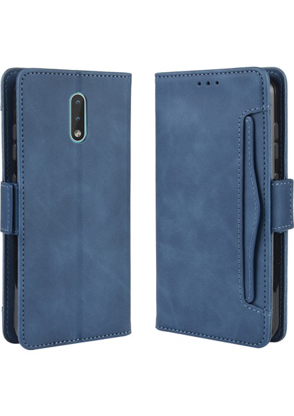 Ile Uyumlu Nokia 2.3 Kredi Kartı Tutuculu Kickstand Koruyucu Cüzdan Kılıfı, Flip Folyo Kitap Pu Deri Darbeye Dayanıklı Kapak (Yurt Dışından)