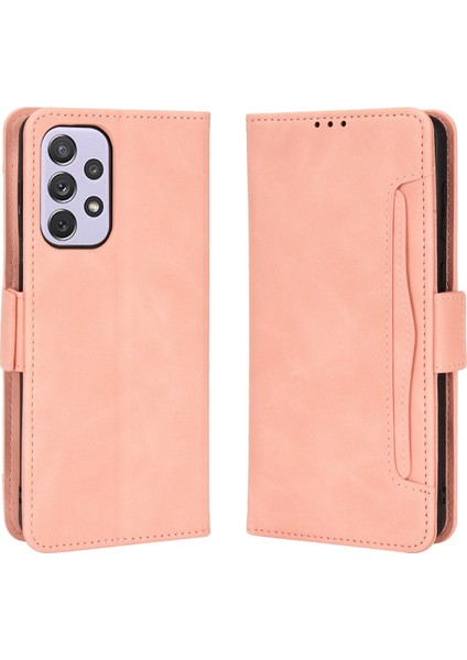 Ile Uyumlu Samsung Galaxy A73 5g Kredi Kartı Tutuculu Kickstand Koruyucu Cüzdan Kılıfı, Flip Folyo Kitap Pu Deri Darbeye Dayanıklı Kapak (Yurt Dışından)