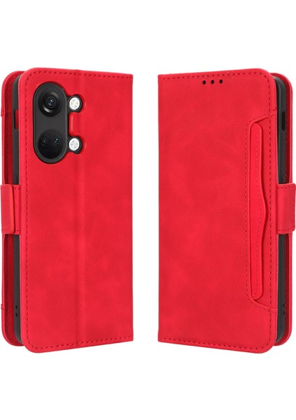 Ile Uyumlu Oneplus Ace 2V Kredi Kartı Tutuculu Kickstand Koruyucu Cüzdan Kılıfı, Flip Folyo Kitap Pu Deri Darbeye Dayanıklı Kapak (Yurt Dışından)