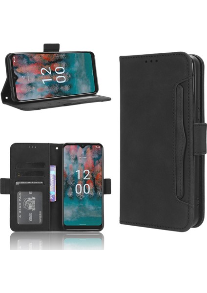 Ile Uyumlu Nokia C12 Kredi Kartı Tutuculu Kickstand Koruyucu Cüzdan Kılıfı, Flip Folyo Kitap Pu Deri Darbeye Dayanıklı Kapak (Yurt Dışından) fırsatları