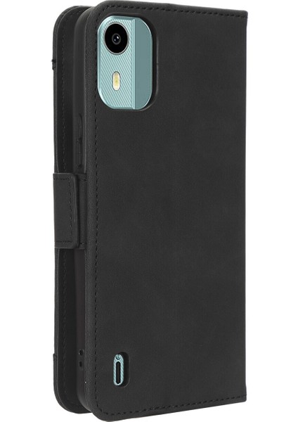 Ile Uyumlu Nokia C12 Kredi Kartı Tutuculu Kickstand Koruyucu Cüzdan Kılıfı, Flip Folyo Kitap Pu Deri Darbeye Dayanıklı Kapak (Yurt Dışından) indirimleri