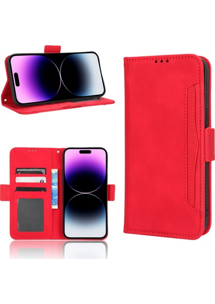 Ile Uyumlu iPhone 14 Pro Kredi Kartı Tutuculu Kickstand Koruyucu Cüzdan Kılıfı, Flip Folyo Kitap Pu Deri Darbeye Dayanıklı Kapak (Yurt Dışından) fırsatları