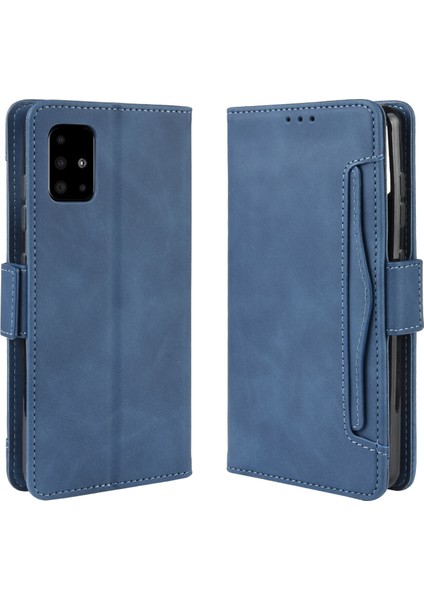 Ile Uyumlu Samsung Galaxy A51 5g Kredi Kartı Tutuculu Kickstand Koruyucu Cüzdan Kılıfı, Flip Folyo Kitap Pu Deri Darbeye Dayanıklı Kapak (Yurt Dışından)