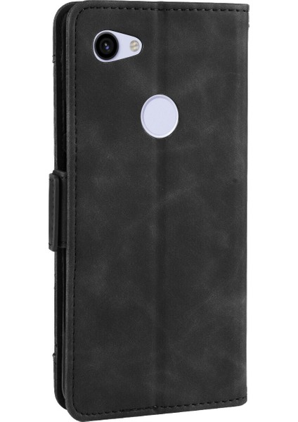 Ile Uyumlu Google Pixel 3A Xl Kredi Kartı Tutuculu Kickstand Koruyucu Cüzdan Kılıfı, Flip Folyo Kitap Pu Deri Darbeye Dayanıklı Kapak (Yurt Dışından)