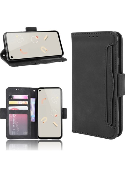 Ile Uyumlu Google Pixel 4A 4g Kredi Kartı Tutuculu Kickstand Koruyucu Cüzdan Kılıfı, Flip Folyo Kitap Pu Deri Darbeye Dayanıklı Kapak (Yurt Dışından) fırsatları